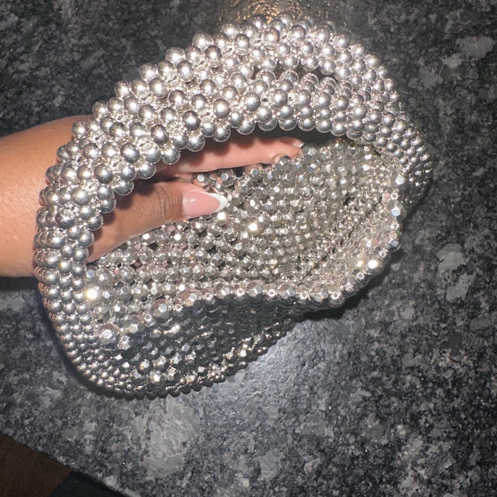Asos Beaded Silver bag - Picture 2 of 7